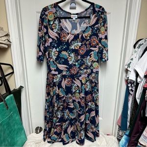 LuLaRoe Nicole dress. 2xl . Like new